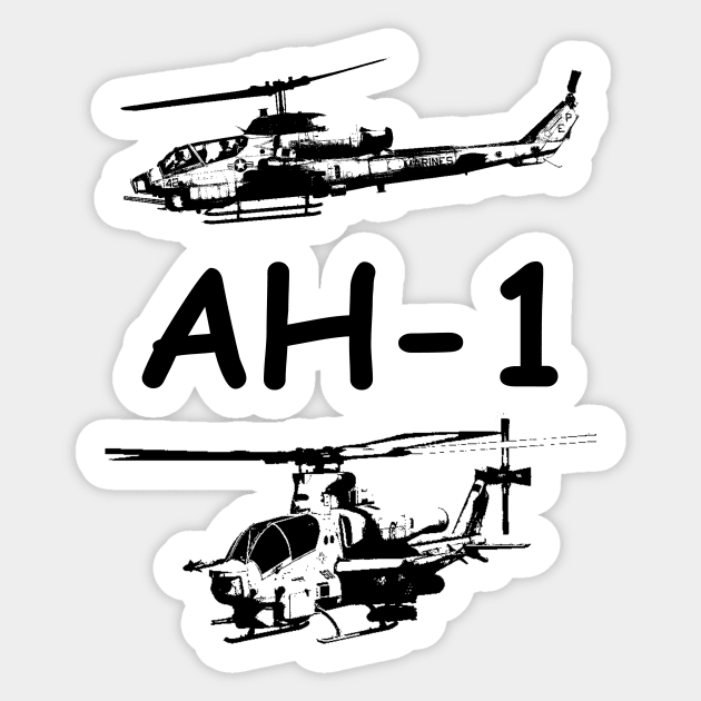 Copy of AH-1 Cobra Helicopter Sticker by Sneek661